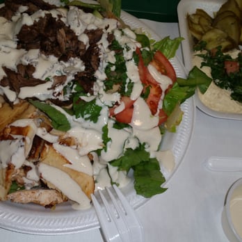 Shawarma Palace - shawarma mixed meat plate with potatoes, salad, chicken and beef :) very good - Lebanese Near Me - Windsor, Ontario Shawarma Palace - shawarma mixed meat plate with potatoes, salad, chicken and beef :) very good - Lebanese Near Me - Windsor, Ontario