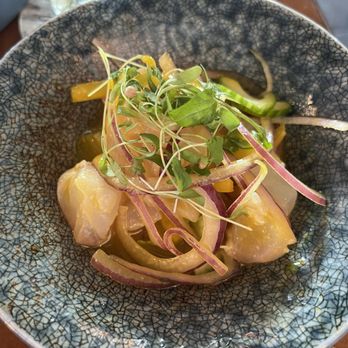Little Pearl - Spicy red snapper ceviche. This was amazing! - New American Near Me - Key West, Florida