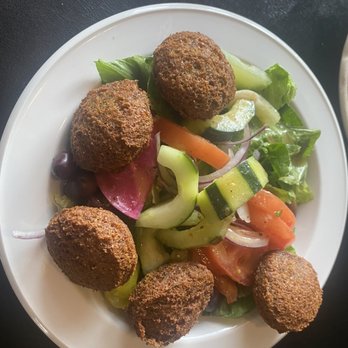 Cafe Medi - Greek Salad with Falafel - Mediterranean Near Me - Keller, Texas