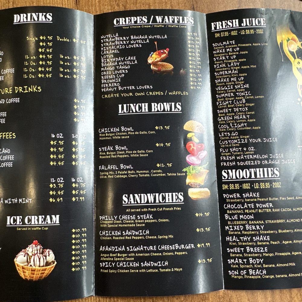 Afandina - Menu - Sandwiches Near Me - Brooklyn, New York Afandina - Menu - Sandwiches Near Me - Brooklyn, New York