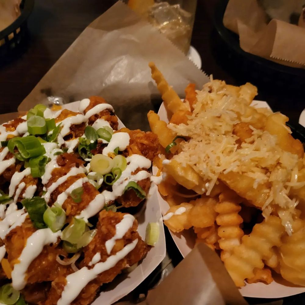 Lucky's Last Chance - Loaded Tots and garlic butter fries - Hot Dogs Near Me - Philadelphia, Pennsylvania Lucky's Last Chance - Loaded Tots and garlic butter fries - Hot Dogs Near Me - Philadelphia, Pennsylvania