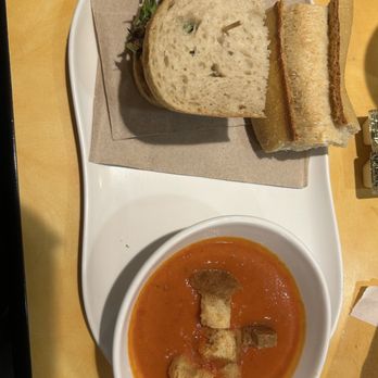 Panera Bread - Pick 2 - Creamy Tomato Soup and Chicken salad sandwich - Sandwiches Near Me - Grove City, Ohio Panera Bread - Pick 2 - Creamy Tomato Soup and Chicken salad sandwich - Sandwiches Near Me - Grove City, Ohio