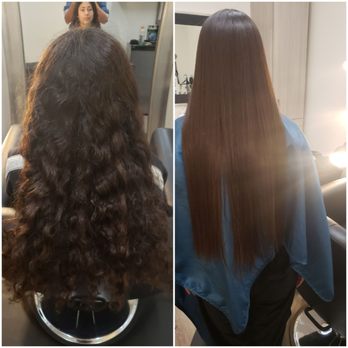 Alyssa Baxter Keratin Studios - Brazilian Blowout Treatment Before and After - Hair Stylists Near Me