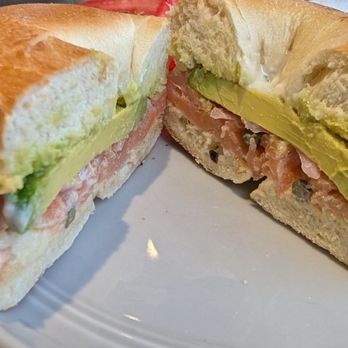 Frame Coffee Roasters - Salmon and avo bagel sandwich - Coffee Roasteries Near Me - Vienna, Virginia