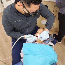 Overjoyed Pediatric Dentistry - Dr. Wong working his magic.