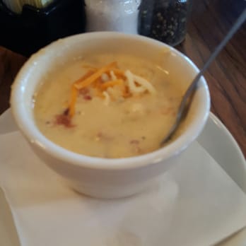 Cotton Patch Cafe - Cup of potato cheese! My favorite thing to eat here - American Near Me - Clovis, New Mexico