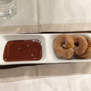 Roscioli - Complimentary cookies with warm chocolate to dip them in.  MMMM! - Salumerie Near Me - Rome, RM