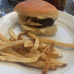 "Burger Week" burger (but not really) and fries. "Burger Week" burger (but not really) and fries.