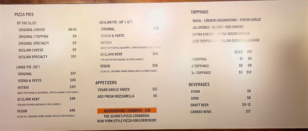 Menu photo 2 Scarr's Pizza Las Vegas, NV Menu photo 2 Scarr's Pizza Las Vegas, NV