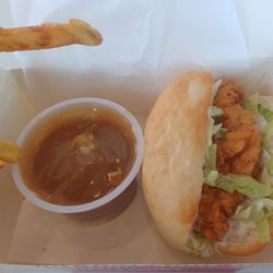 Red Rooster - $5 Sub Snack Box. One Snack sub, small chips and a potato and gravy cup. Cheap price.