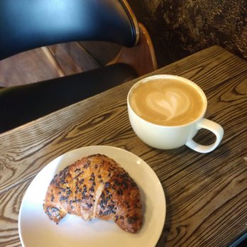 PEP Bakehouse & Coffee Shop - Latte and a chocolate croissant - Bakeries Near Me - Brooklyn, New York PEP Bakehouse & Coffee Shop - Latte and a chocolate croissant - Bakeries Near Me - Brooklyn, New York