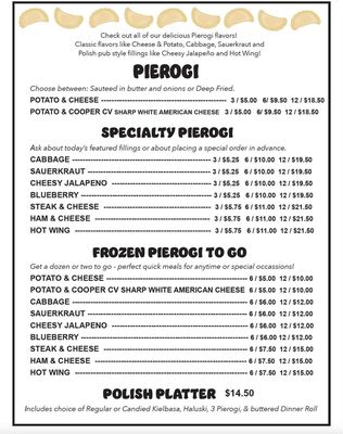 Menu photo 4 Pierogi & Pizza Plus Carbondale, PA Menu photo 4 Pierogi & Pizza Plus Carbondale, PA