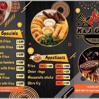 K & J Grill & Grocery - menu - Breakfast & Brunch Near Me - Alamance, North Carolina K & J Grill & Grocery - menu - Breakfast & Brunch Near Me - Alamance, North Carolina