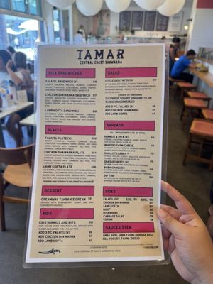 Menu photo 1 Tamar Santa Barbara, CA Menu photo 1 Tamar Santa Barbara, CA