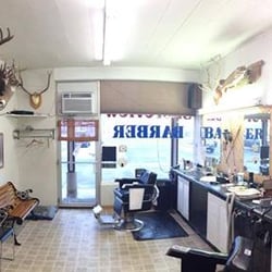 Shoreview Barbers - Traditional barbershop interior.