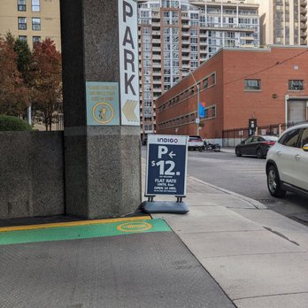 Indigo - I exited onto this street with a Residence Inn to my right. I entered from Blue Jays Way. - Parking Near Me - Toronto, Ontario