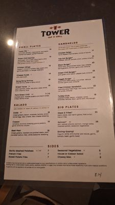 Menu photo 2 Tower Tap & Grill Denver, CO