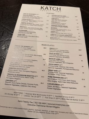 Menu photo 2 Katch Twenty Two Lecanto, FL Menu photo 2 Katch Twenty Two Lecanto, FL