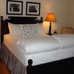Inn At Saltar's Point - Each suite has a queen bed fitted with twin duvets. The decor is French Country.