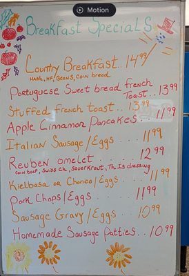 Menu photo 1 The Middle of Nowhere Diner Exeter, RI