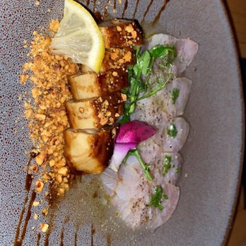 Kata Robata - Japanese amberjack sashimi w/ foie gras - Sushi Bars Near Me - Houston, Texas Kata Robata - Japanese amberjack sashimi w/ foie gras - Sushi Bars Near Me - Houston, Texas