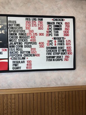 Menu photo 1 Hiway Drive In Carrington, ND Menu photo 1 Hiway Drive In Carrington, ND