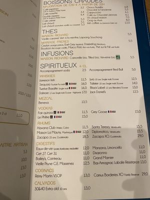Menu photo 4 Le Hameau Paris, 75 Menu photo 4 Le Hameau Paris, 75