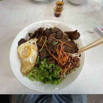 Koi Boba - VERMICELLI with grilled lemon grass beef #59 Egg noodle chicken pho - Bubble Tea Near Me - Tomball, Texas Koi Boba - VERMICELLI with grilled lemon grass beef #59 Egg noodle chicken pho - Bubble Tea Near Me - Tomball, Texas