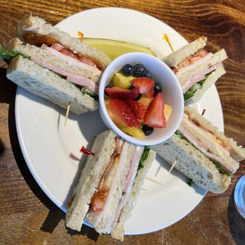 Famous Toastery - My club sandwich. It was tasty, but could have used a little more lettuce and tomato. - Breakfast & Brunch Near Me - Charlotte, North Carolina Famous Toastery - My club sandwich. It was tasty, but could have used a little more lettuce and tomato. - Breakfast & Brunch Near Me - Charlotte, North Carolina