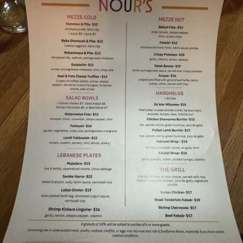 Nour's - Menu - Lebanese Near Me - Kansas City, Missouri Nour's - Menu - Lebanese Near Me - Kansas City, Missouri