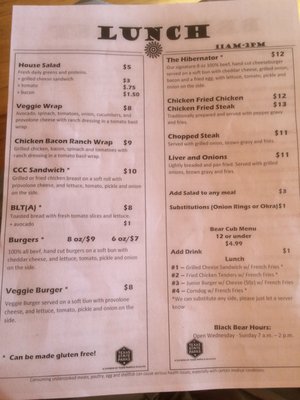 Menu photo 3 Black Bear Restaurant Fort Davis, TX