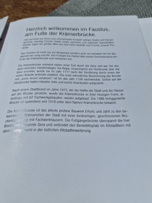 Menu photo 6 Faustus Erfurt, TH Menu photo 6 Faustus Erfurt, TH