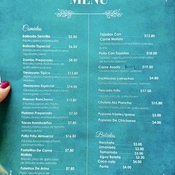 Antojitos Catrachos - Menu with prices - Honduran Near Me - St. Louis, Missouri Antojitos Catrachos - Menu with prices - Honduran Near Me - St. Louis, Missouri