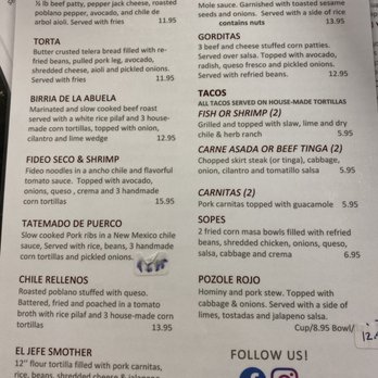 Casa Tequilana - Menu - Mexican Near Me - Leeds, Utah