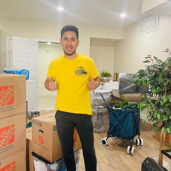 DREAM TEAM MOVERS - Jon who looks very happy even if they have tirelessly worked for 9 straight hours! Thank you, Jon! - Movers Near Me - Los Angeles, California