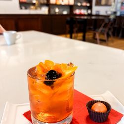 Animas Chocolate Company - Olde fashioned and blood orange truffle