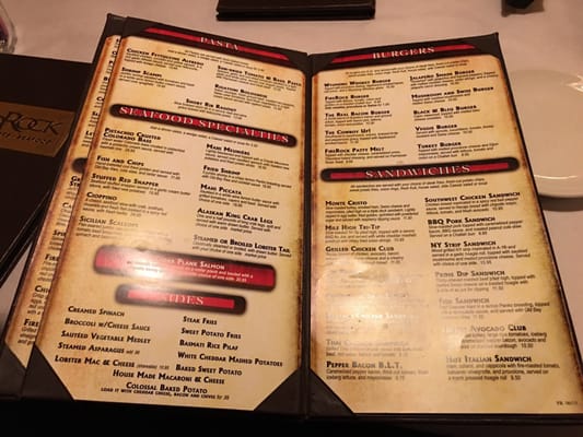 Menu photo 6 FireRock Steakhouse Casper, WY Menu photo 6 FireRock Steakhouse Casper, WY