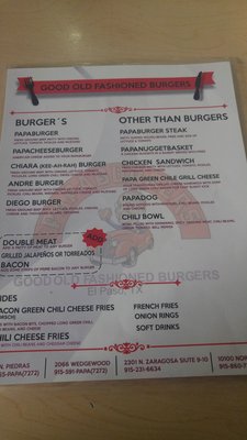 Menu photo 5 Papa Eric's Burgers El Paso, TX Menu photo 5 Papa Eric's Burgers El Paso, TX