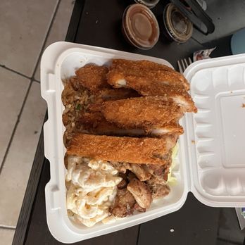 Yummy Hawaiian BBQ - Bbq Chicken Combo. Katsu chicken, bbq chicken, macaroni salad, subbed white rice for fried rice, bed of lettuce - Hawaiian Near Me - Oxnard, California Yummy Hawaiian BBQ - Bbq Chicken Combo. Katsu chicken, bbq chicken, macaroni salad, subbed white rice for fried rice, bed of lettuce - Hawaiian Near Me - Oxnard, California