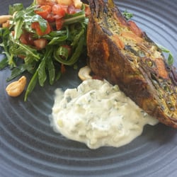 Bianchini's Espresso - Veggie curry Frittata plate
