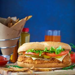 The Foodie's Spot - Whiting Fish Sandwich Jerk Chicken Gyro
