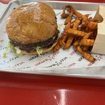 Wulf Burger - Junior combo with sweet potato fries - Burgers Near Me - Dallas, Texas Wulf Burger - Junior combo with sweet potato fries - Burgers Near Me - Dallas, Texas