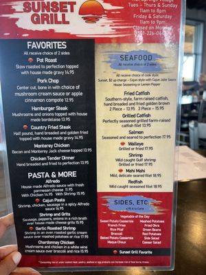 Menu photo 1 Sunset Grill Hot Springs Village, AR Menu photo 1 Sunset Grill Hot Springs Village, AR