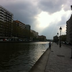 Quai de l'Oise - Vue du Canal de l'Ourcq depuis le Quai de l'Oise.