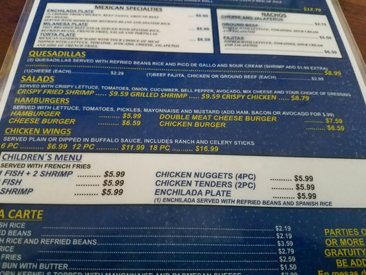 Menu photo 6 El Sinaloense Restaurant Baytown, TX
