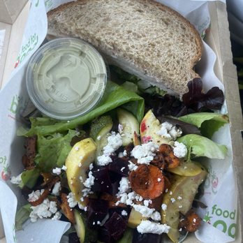 The Good Samwich - Combo with harvest salad and turkey cranberry sandwich - Food Trucks Near Me - Goleta, California The Good Samwich - Combo with harvest salad and turkey cranberry sandwich - Food Trucks Near Me - Goleta, California