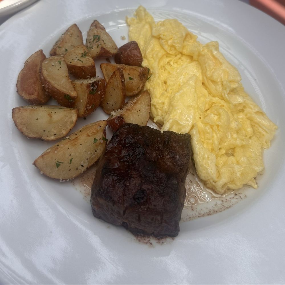 Carmine's - Small steak and eggs were not good. Salt and pepper improved them a lot. But not worth $39 - Italian Near Me - Chicago, Illinois Carmine's - Small steak and eggs were not good. Salt and pepper improved them a lot. But not worth $39 - Italian Near Me - Chicago, Illinois