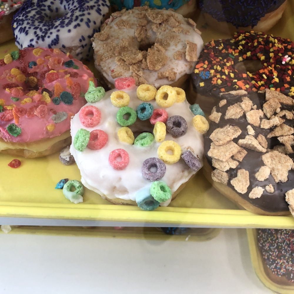 a variety of doughnuts a variety of doughnuts