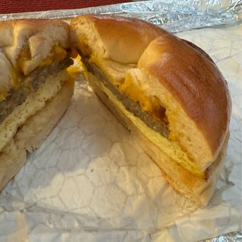 Shilla Bakery - Sausage egg cheese on a bagel - Bakeries Near Me - Chantilly, Virginia Shilla Bakery - Sausage egg cheese on a bagel - Bakeries Near Me - Chantilly, Virginia