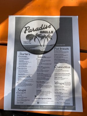 Menu photo 2 Paradise Grille Marietta, GA